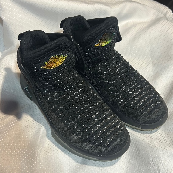 Nike Air Jordan XXXII Black Cat AA1254-003 MID Top Sneaker Youth Sz 4.5 Women 7 - Picture 2 of 10